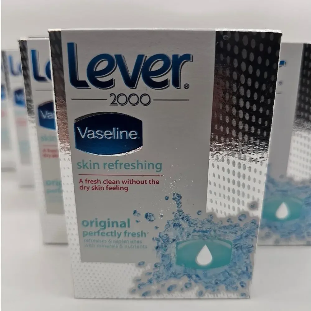 Lever 2000 Vaseline Skin Refreshing Original Bar Soap Body Wash Lot of‎ 12